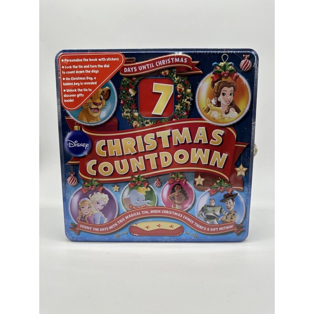 Disney Christmas Countdown In Tin New Sealed